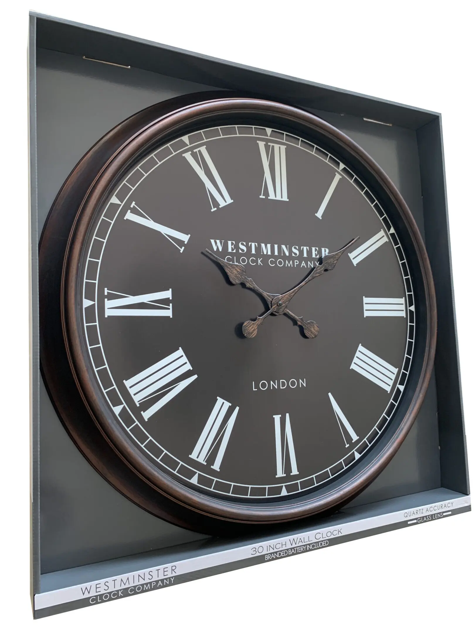 Westminster wall clock packaging